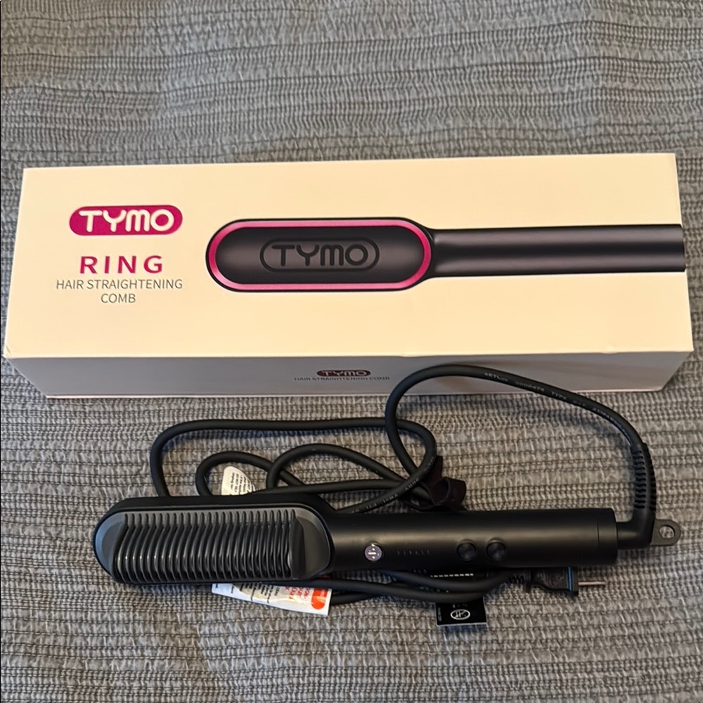 TYMO Ring Hair Straightening Comb - Black